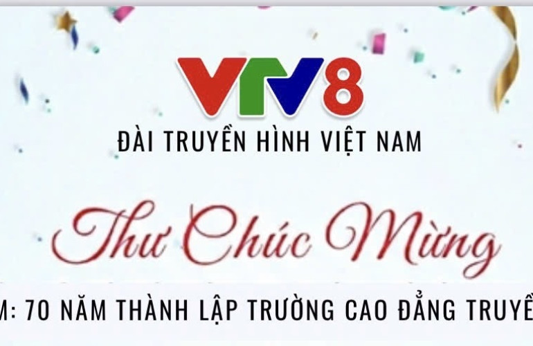 Thư chúc mừng của Giám đốc Trung tâm Truyền hình Việt Nam khu vực Miền trung- Tây nguyên (VTV8)