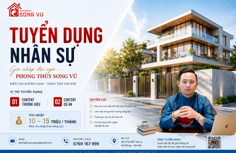 Công Ty TNHH Kiến Trúc Song Vũ tuyển dụng nhân sự