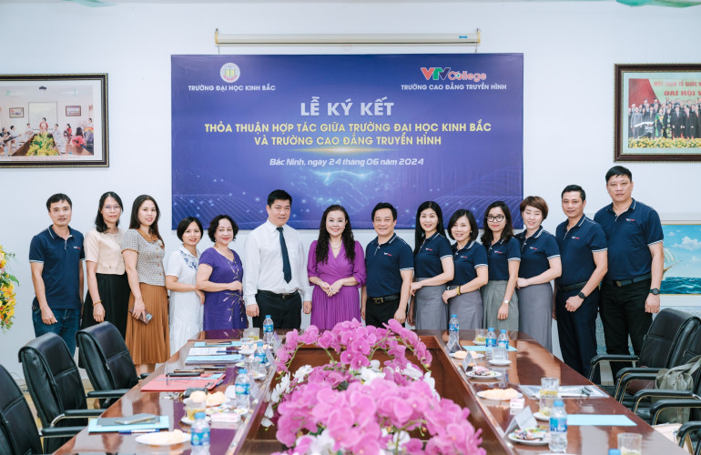 Ký kết thỏa thuận hợp tác giữa trường Cao đẳng Truyền hình và trường Đại học Kinh Bắc
