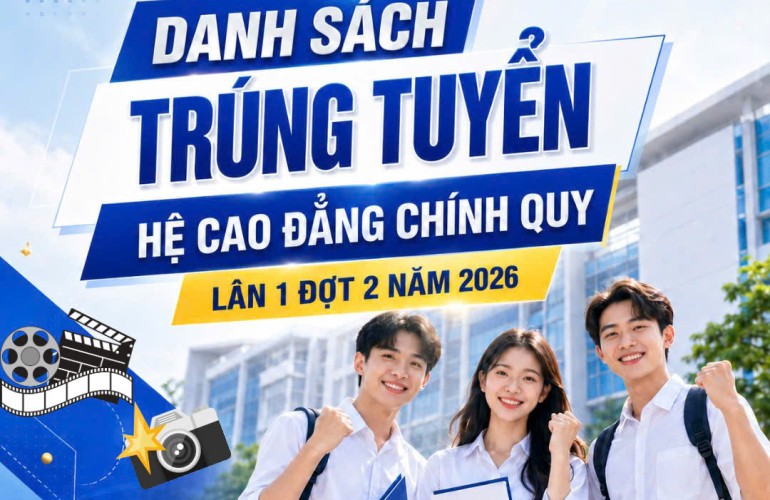 VTV College: Quyết định công nhận thí sinh đủ điểm xét tuyển hệ cao đẳng chính quy