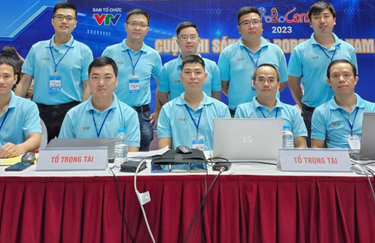 VTV College: Cán bộ, giảng viên Trường Cao đẳng Truyền hình tham gia Tổ trọng tài vòng Chung kết Robocon 2023